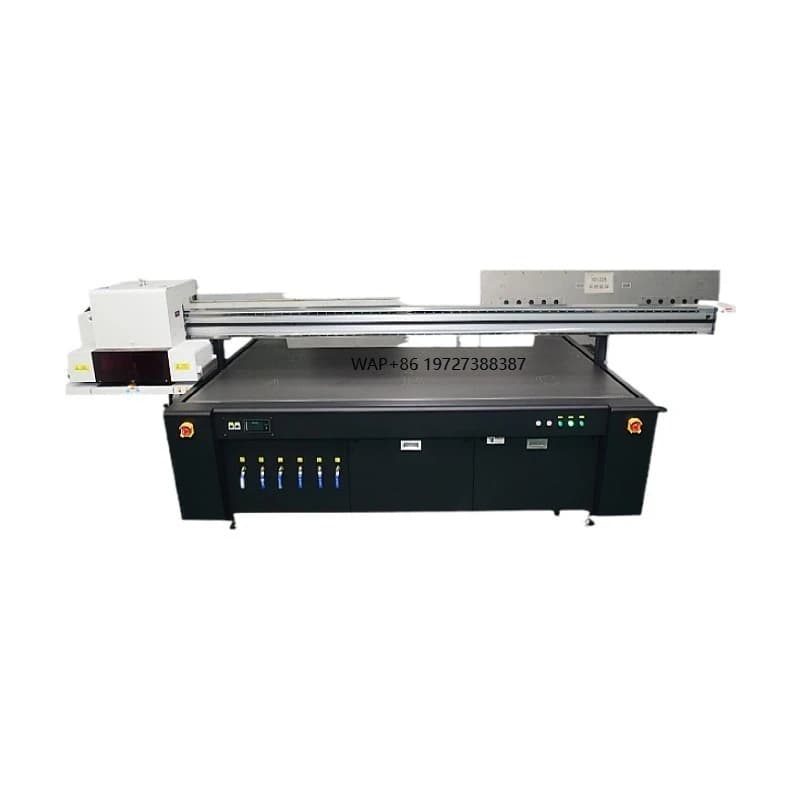Stampante UV Grande Formato A1 2513 1613 con Sistema di Pulizia Automatica, Colori CMYKW per Pelle, Puzzle, Legno, Souvenir
