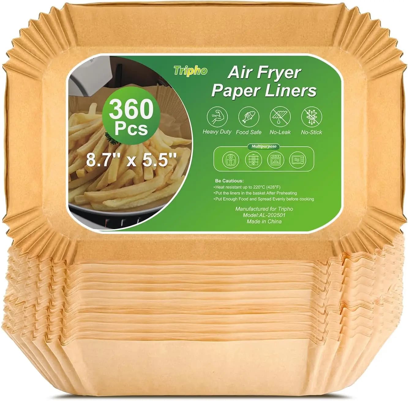 360 Non-white paper parts for Air Fryer, Resistant and Waterproof for Easy Cooking and Cleaning
