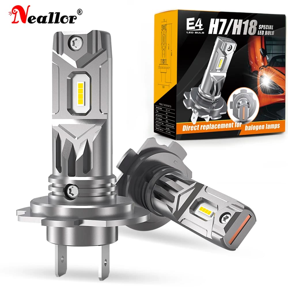 2 Pezzi H7 PX26D LED Faro Canbus H18 PY26D-1 Lampadina a Diodi Turbo Bianca Luce Fendinebbia Moto Luce Auto Senza Adattatore Richiesto per Auto 12V