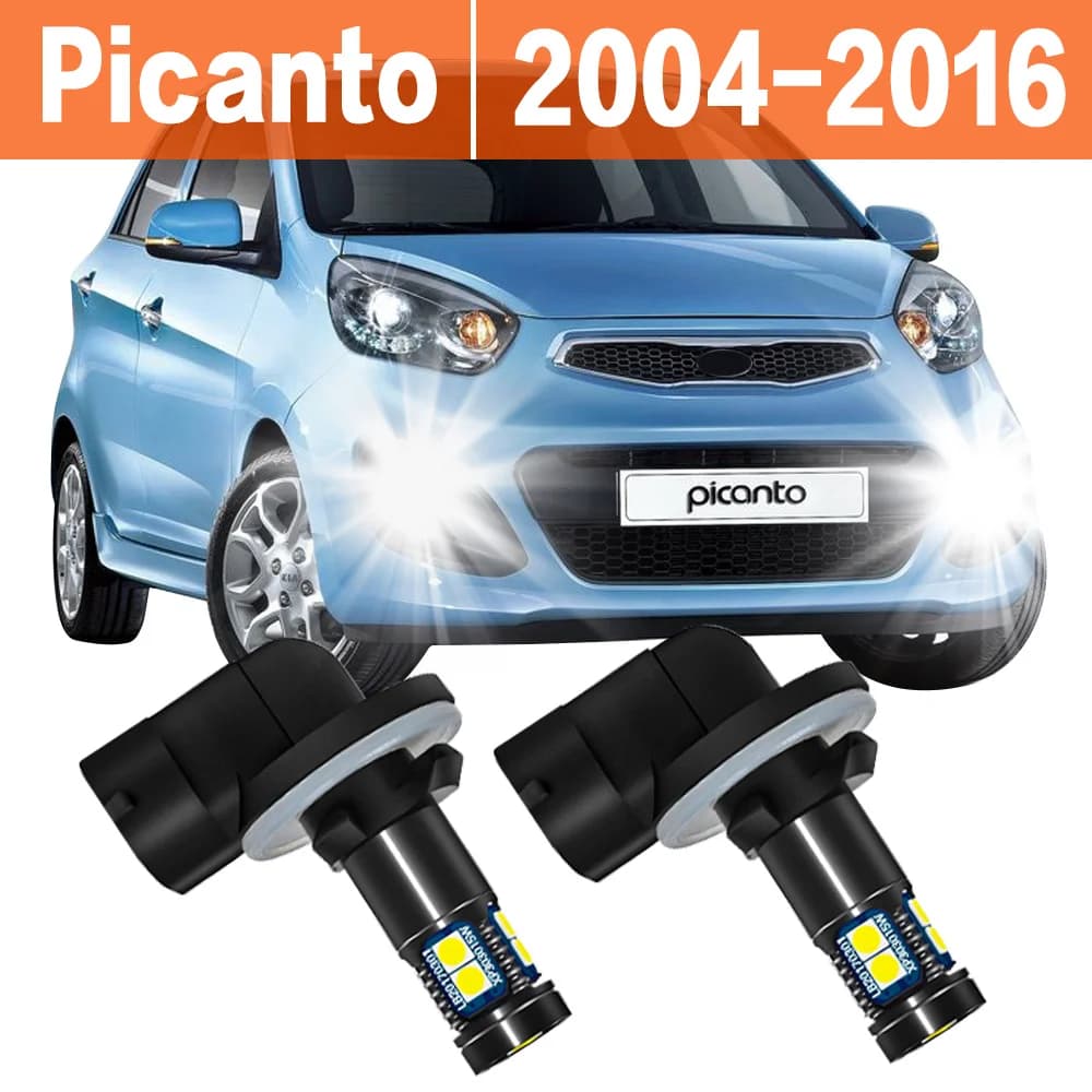 2 pz auto LED fendinebbia lampadina per KIA Picanto 2004-2016 2009 2010 2011 2012 2013 2014 2015 sostituire lampadine accessori bianco