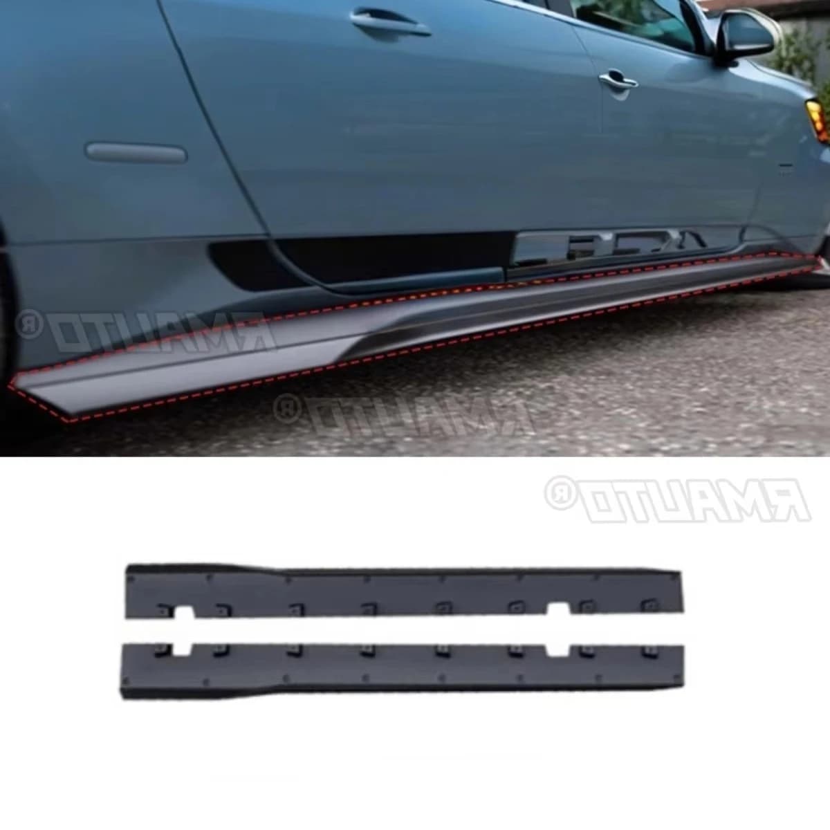 Per Ford Mustang 2024 + Gonna Laterale Auto Lip Spoiler Estensione Diffusore Guardia Gonna Laterale Auto Splitter Grembiule Accessori Auto