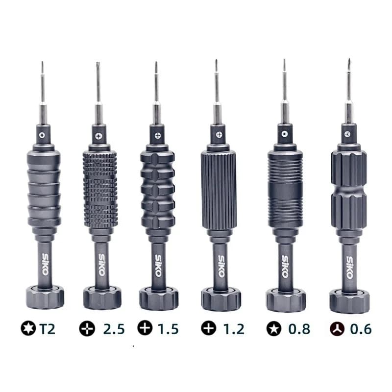 6 In 1 SK-L1 Kit cacciavite ad alta durezza convesso Cross Torx T2 Y0.6 Pentalobe Phillips per l'apertura della riparazione dell'orologio del telefono