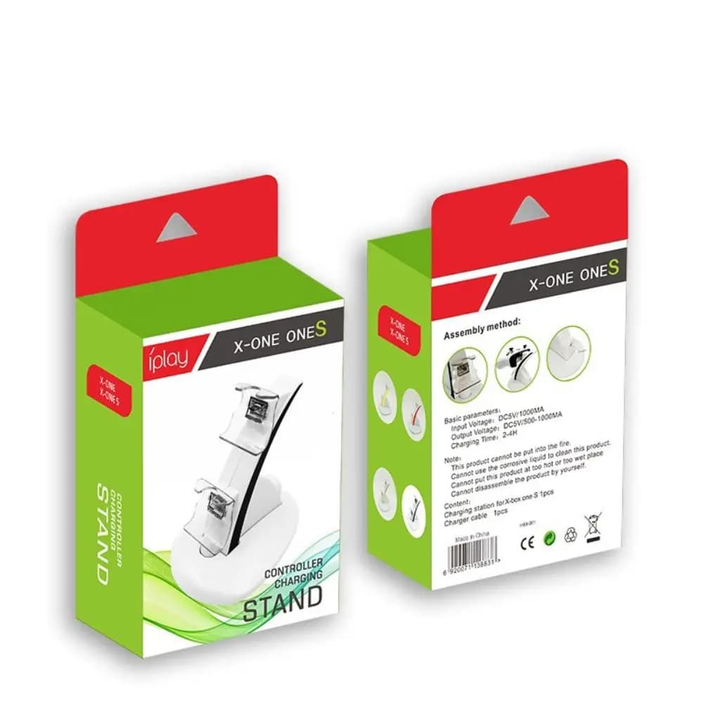 Nuovo dock per caricabatterie LED ABS Accessorio per console di gioco durevole Docking station per caricabatterie doppio USB per XBOX ONE SX SLIM