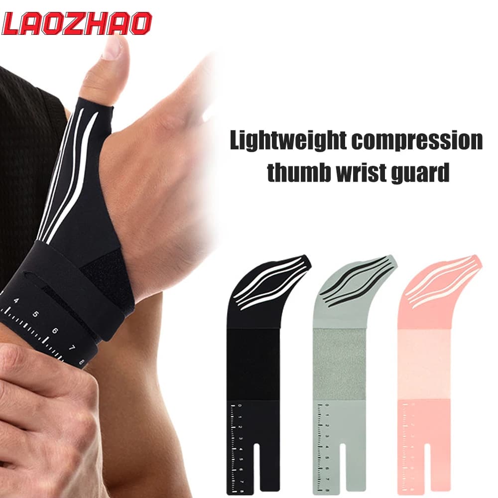 LAOZHAO 1 Pezzo Manica Compressiva Ultra Sottile per Pollice e Polso per Tendinite, Fascia di Supporto per Sollievo dal Dolore da Artrite per Donne e Uomini