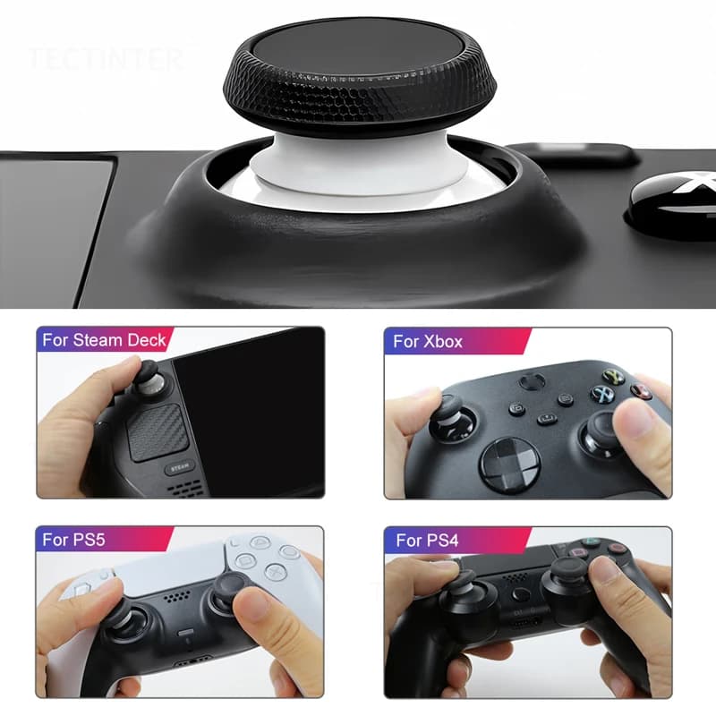 8pcs Silicone Cover Grip Elastic Anti Slip Joystick Rubber Ring for PS5 PS4 Xbox Switch Pro Steam Deck Rog Ally Rocker Kit Set
