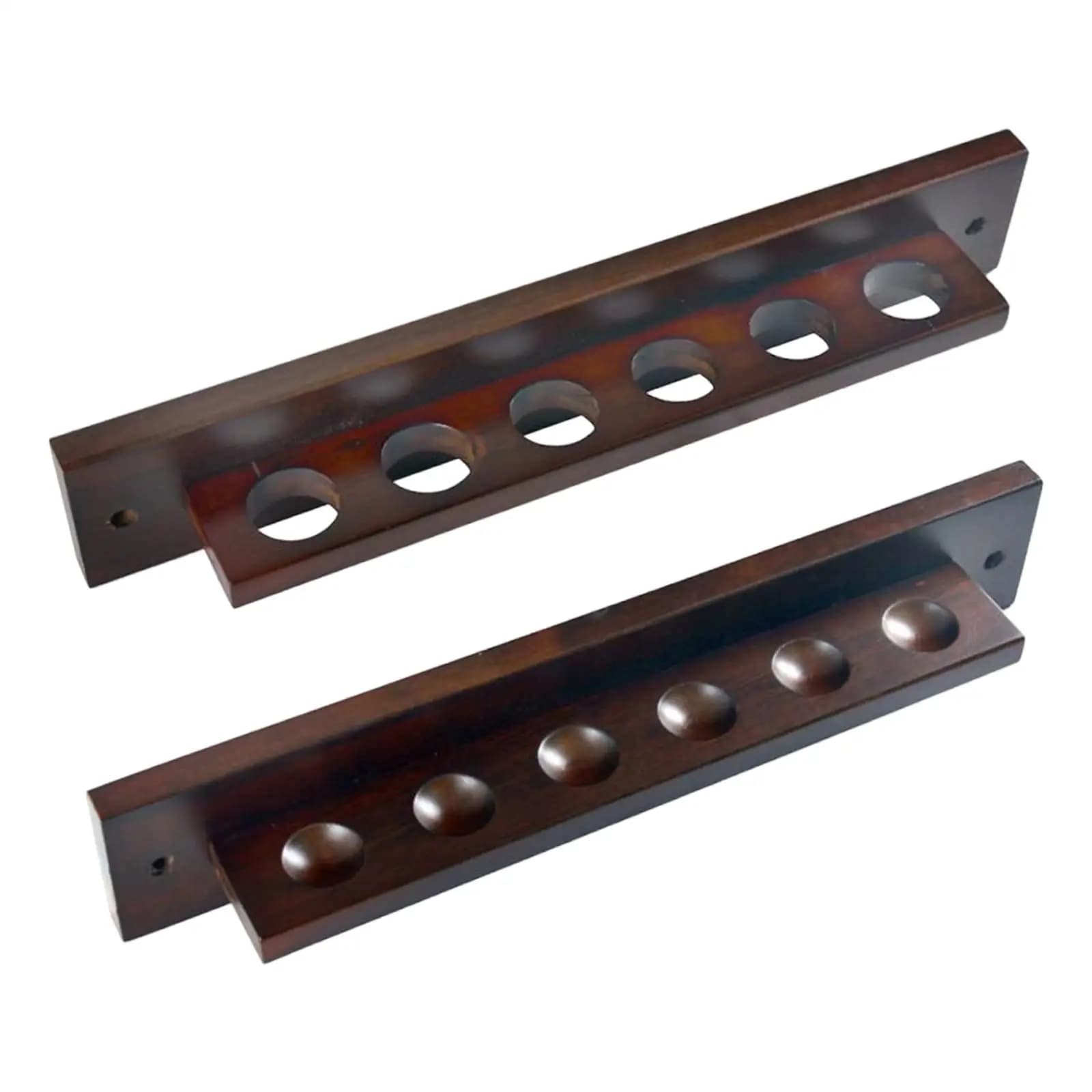 Portastecche da Biliardo a Parete in Legno, Organizzatore per 6 Stecche, Accessori per Tavolo da Biliardo e Bar