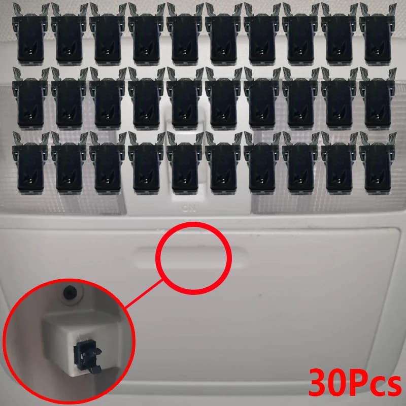30 pezzi per Nissan Pathfinder cestino della spazzatura serratura in plastica interruttore autobloccante chiusura di ricambio compatibile touch coperchio chiusura clip di riparazione