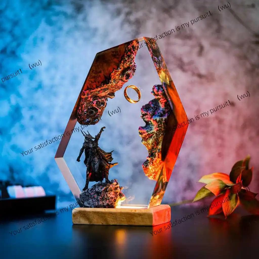 Resin lamp gift resin lamp Lord of the Rings Tolkien home bedroom resin night light