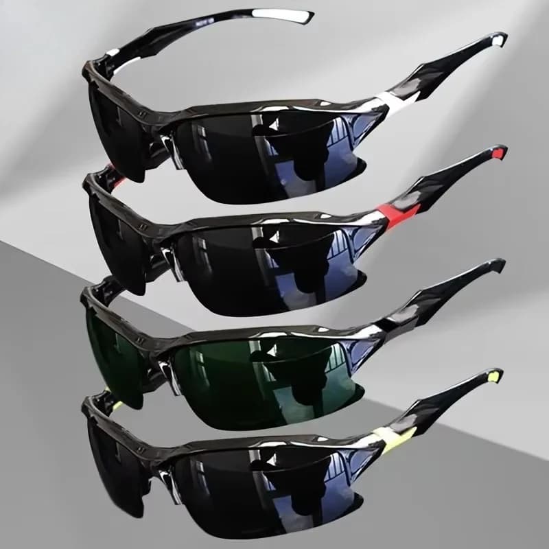 Outdoor Polarized Fashionable Sports Glasses for Men and Women, Windproof Suitable for Baseball Running Fishing Golf and Driving