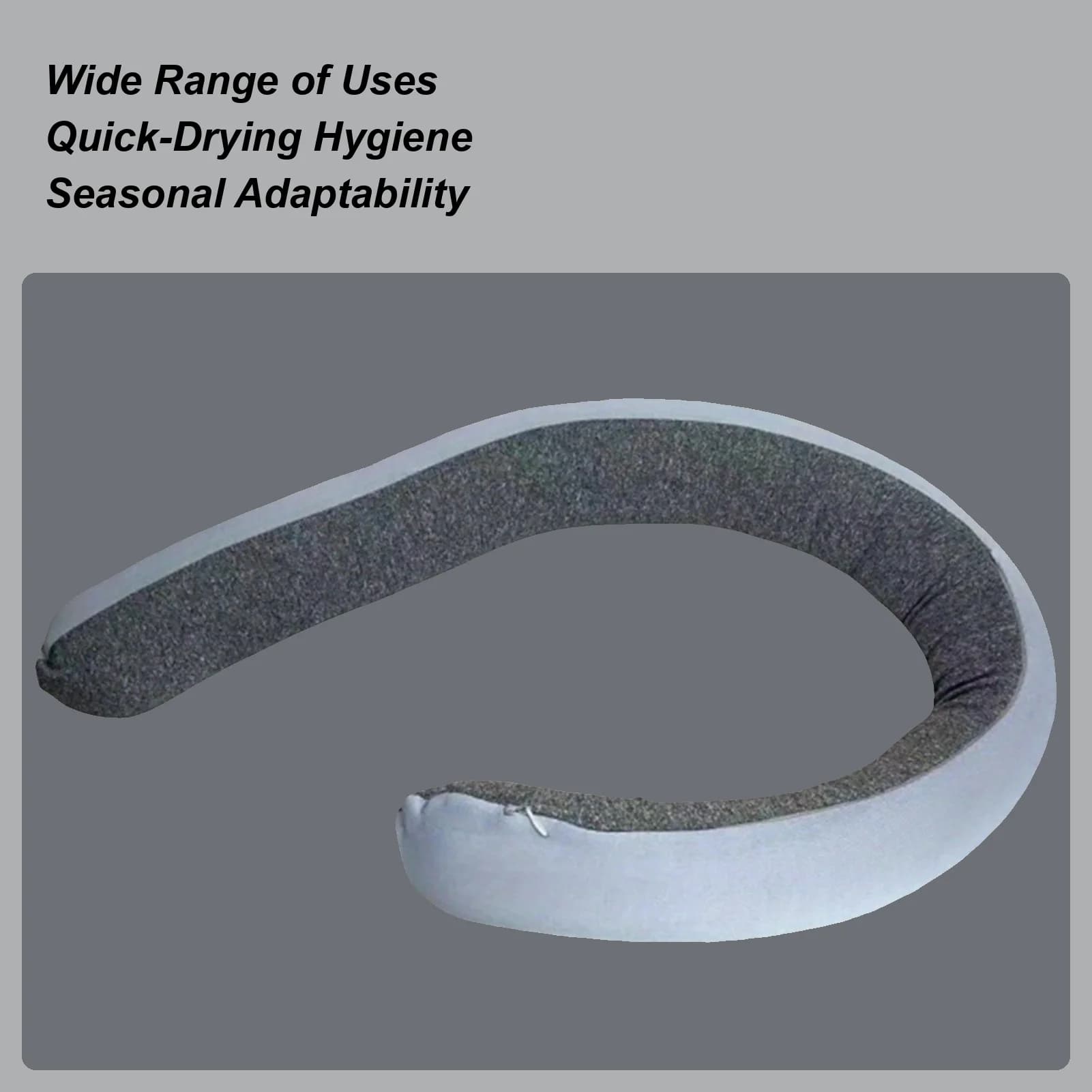 Cuscino da viaggio in memory foam Cuscino a spirale regolabile a forma di S Cuscini da viaggio lavabili per aeroplani per viaggi in auto in ufficio a casa