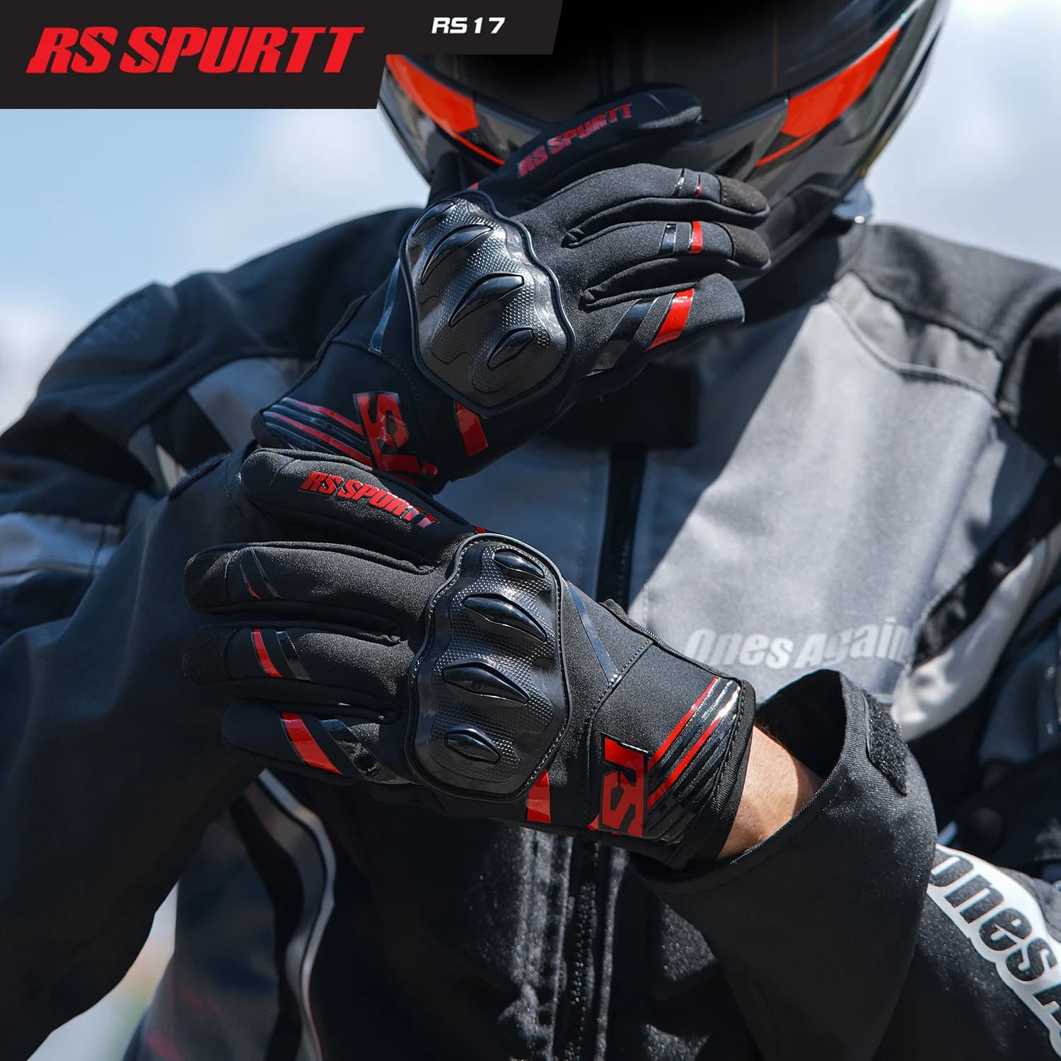 RS Winter Lightweight Waterproof Full Finger Motocross Racing Gloves Non-slip Wear-resistant Touchscreen for Motorcycle