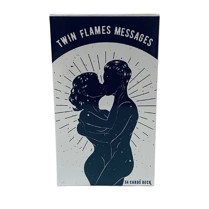 Messaggi Twin Flames Carte Oracle 54 Mazzo Soulmate Mazzo per carte di lettura psichiche di amore e relazione