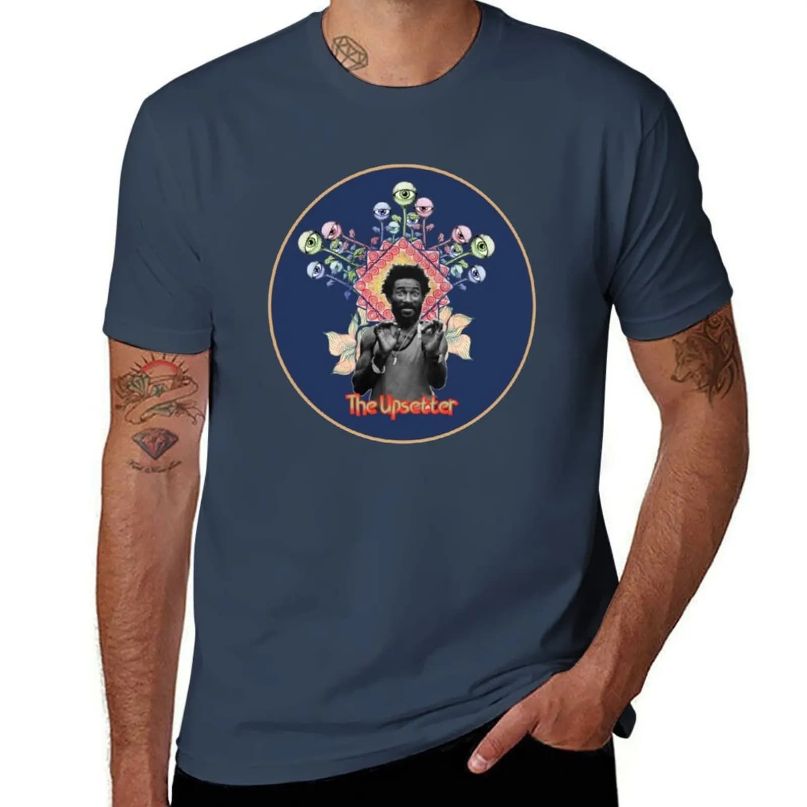 T-shirt The Upsetter_s Circle, t-shirt casual basic a maniche corte