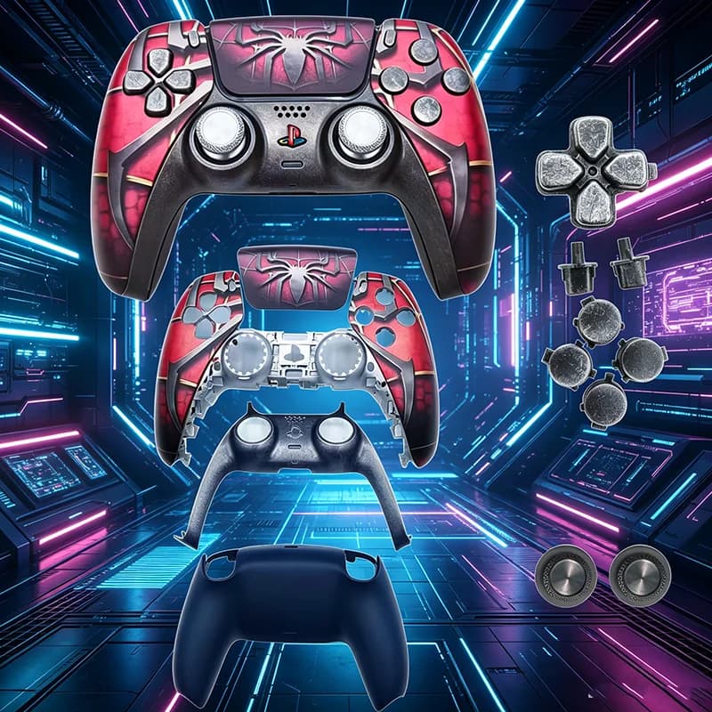 Cover di Ricambio Completa per Controller PS5 PlayStation 5, Scocca di Ricambio per Riparazione Accessori