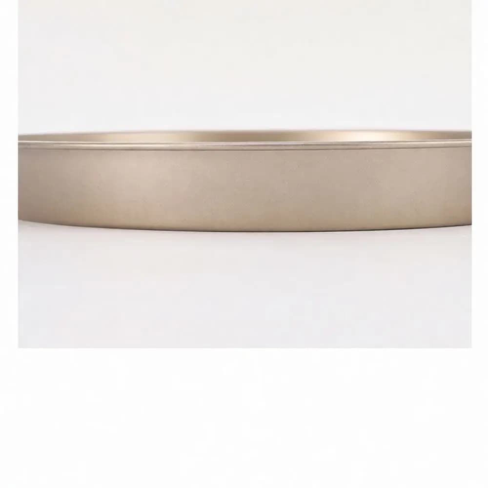 Durable Carbon Steel Pizza Tray Non Stick Round Cake Mold Baking Tools Kitchen Bakeware Household Oven Pan 6 7 8 9 10 Inch Gold