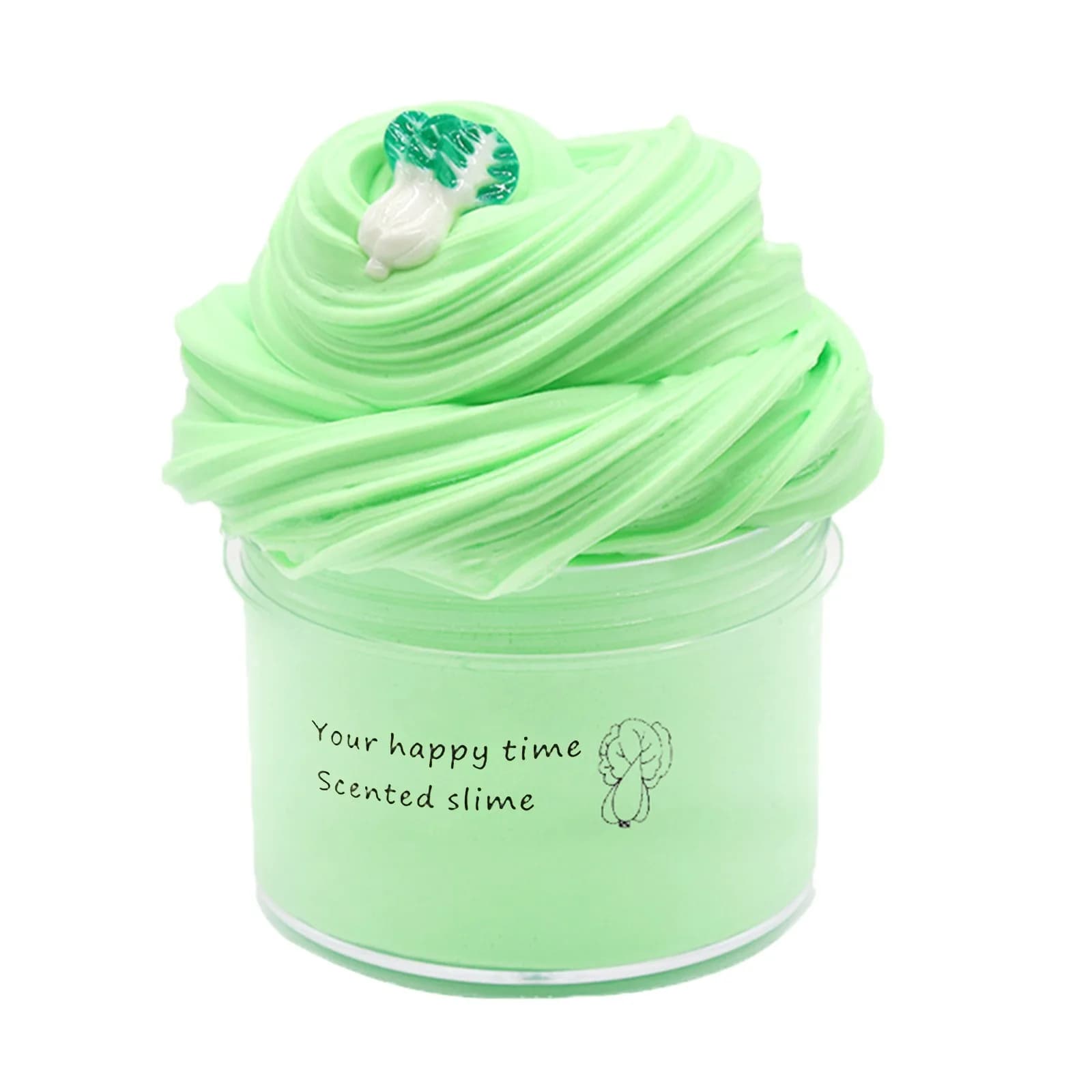 Crystal Mud Color Diy Decompression Toys Non-Stick Cloud Mud Fruit Set Children'S Gift Slime Toys Home Party Party Birthday Gift