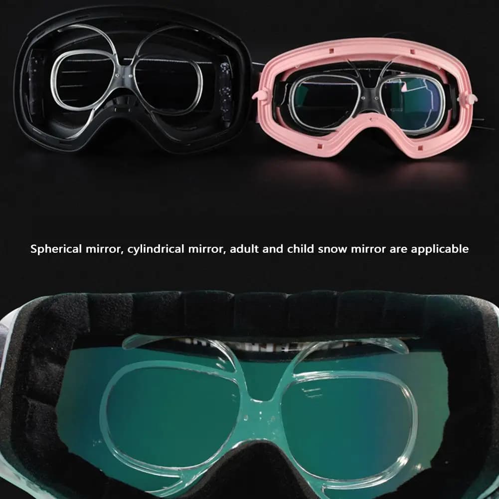 Occhiali da sci da prescrizione Rx Inserto Adattatore ottico Pieghevole universale per moto Tr90 Occhiali da snowboard con montatura flessibile