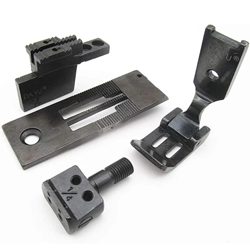 Gauge Set For Brother 842 JUKI 515 Singer 212W140 212G140 Double Needle Industrial Sewing Machine Parts Double Needle Attachment