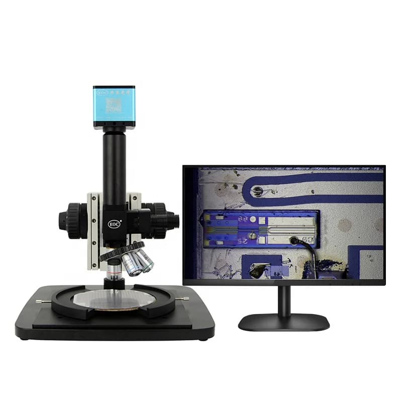 Piattaforma Rotante per Ispezione Wafer di Semiconduttori EOC, Microscopio Ottico Metallurgico Metallografico 1000x di Diverse Dimensioni