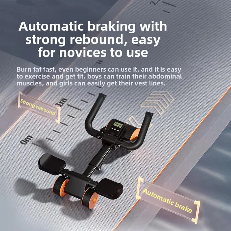 New Multifunctional Elbow Support Ab Roller Portable Home Abdominal Core Waist Strength Training Body Building Fitness Equipment