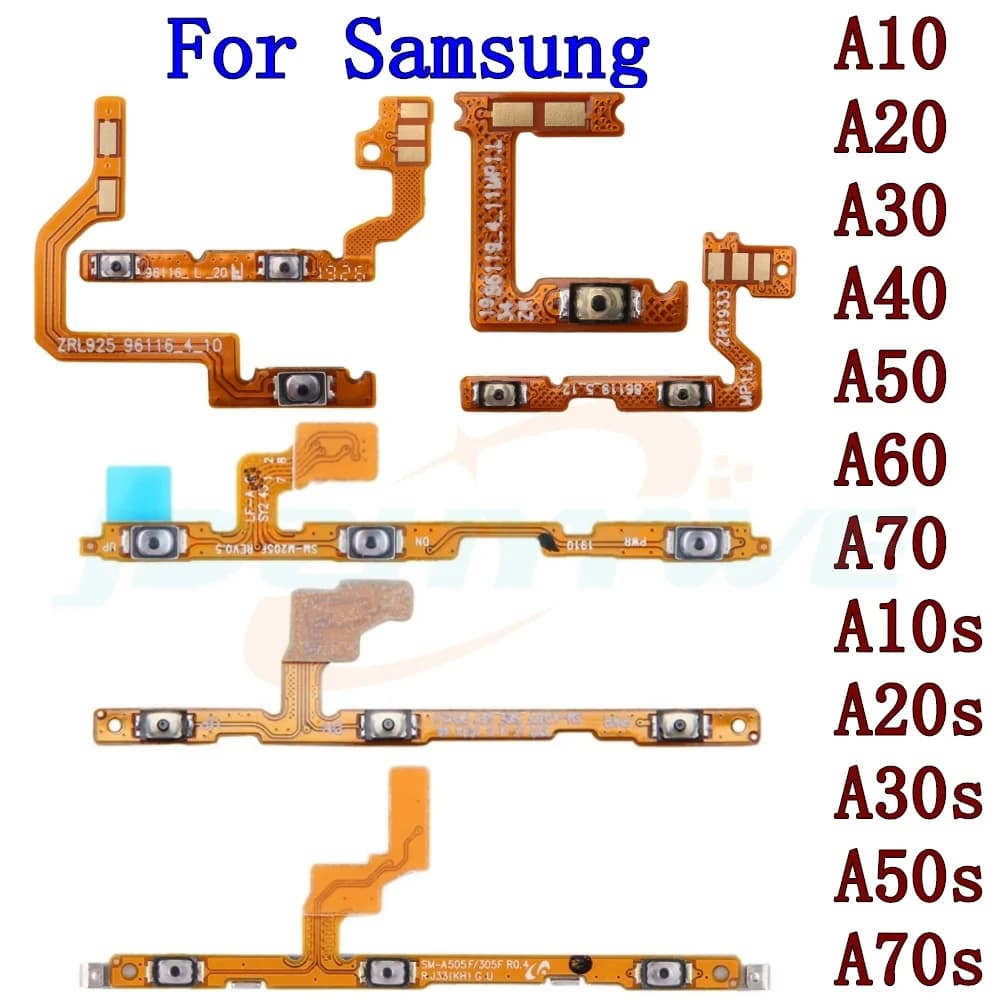 Volume interruttore di alimentazione On Off pulsante chiave cavo flessibile a nastro per Samsung Galaxy A10 A20 A30 A40 A50 A60 A70 A10s A20s A30s A50s A70s