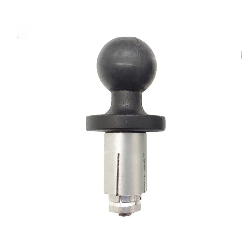 Adattatore base testa a sfera da 1 pollice Supporto per bici da moto Base stelo forcella nera per supporto per telefono Supporto per fotocamera per supporto RAM