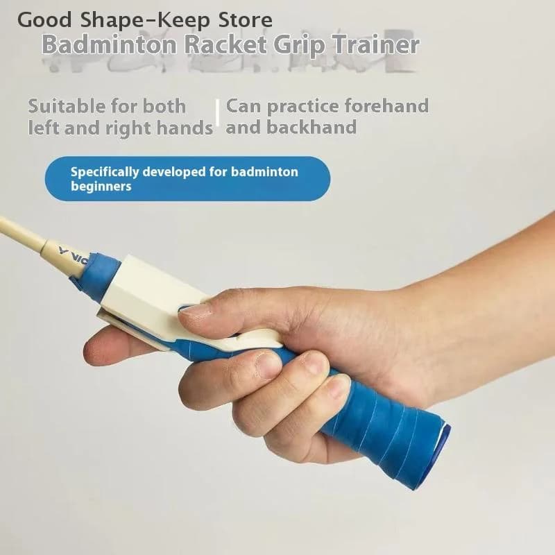 Universal support for correction of tennis racket posture with PP badminton handle for improved skills