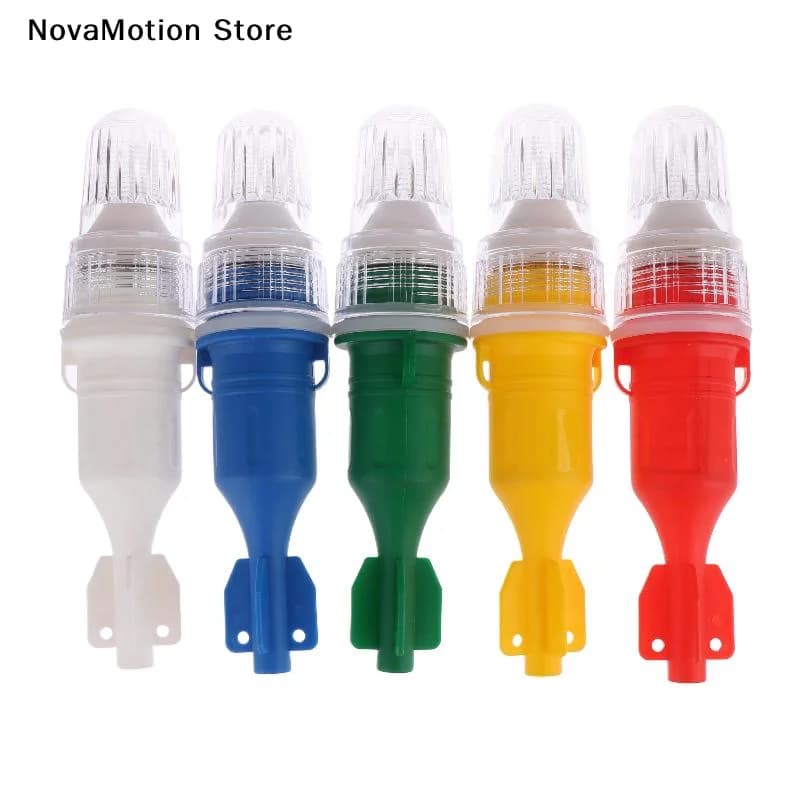 Luce di segnalazione marina a LED impermeabile Lampada da pesca a doppio flash Boa Spia flash netta per applicazioni di pesca