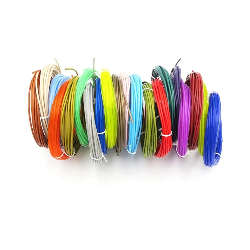 Filamento PLA per Penna 3D, Colorato, Senza Fumo e Inodore, 1.75mm, 20 Colori, Adatto come Regalo di Compleanno o di Natale per Bambini