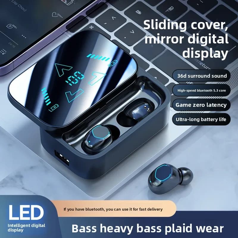 Wireless Bluetooth Hearing Aids In-ear Touch Play Headphones Stereo Noise Reduce headphones with microphone for phones Game M9