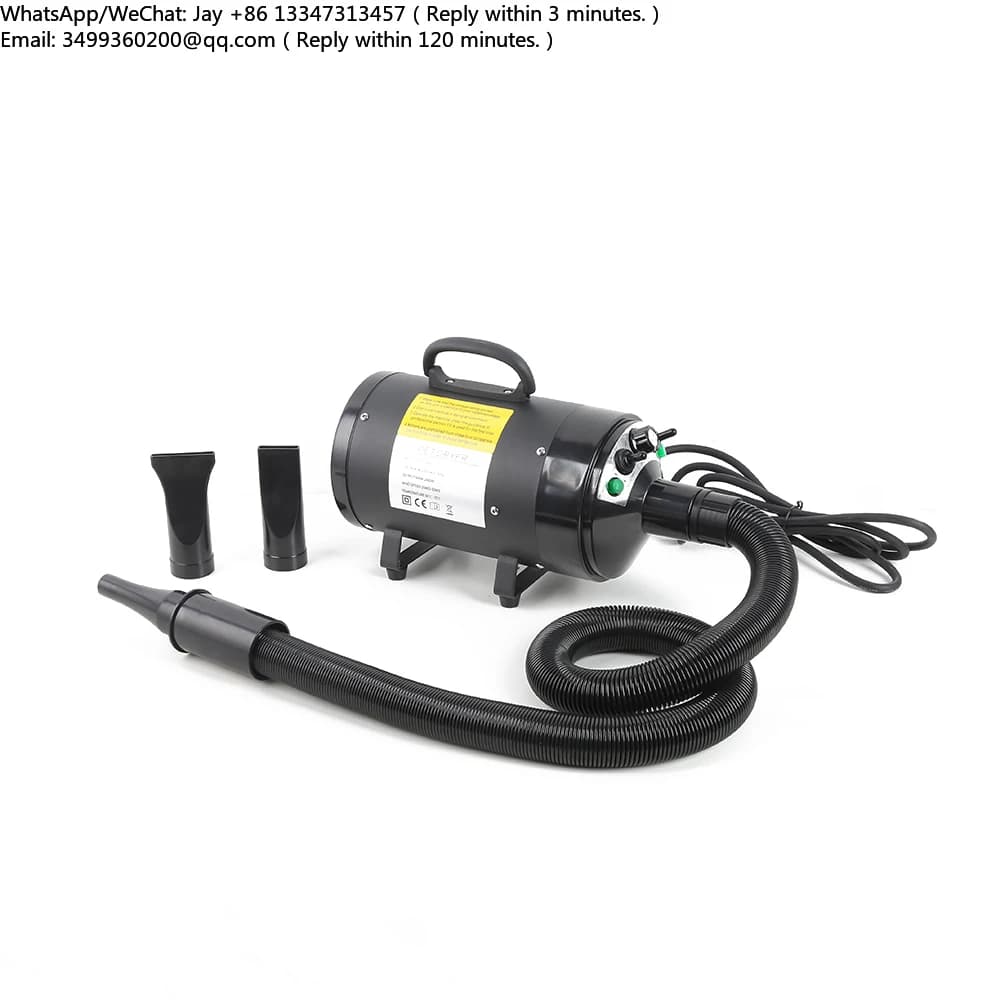 Asciugacapelli portatile per cani all'ingrosso, 2400W ad alta potenza, strumento di bellezza ricaricabile in ferro e plastica 30-65 ℃ Gamma di temperature