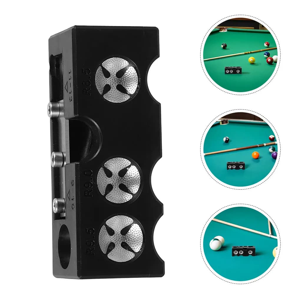 2 Sets Pool Cue Tip Repair Tool Multifunctional Billiard Stick Tip Shaper Portable Pool Stick Maintenance Kit Cue Sports