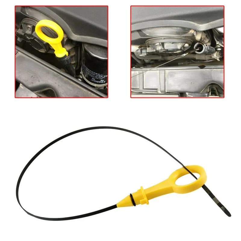 1pc Car Engine Oil Dipstick Dip Stick Tool Yellow-black Engine Components Car Accessories For Audi A4 A5 2.0T 06H115611E