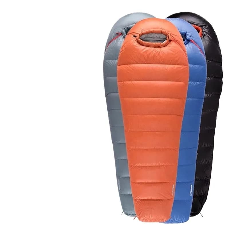 Mummy-style duck down outdoor adult cold and warm down sleeping bag