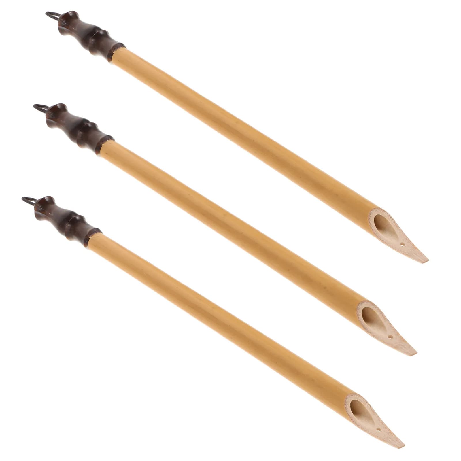 3pcs Bamboo Calligraphy Pen Set Dip Handmade Drawing Pen for Chinese Japanese Calligraphy for Beginners Artists Manga