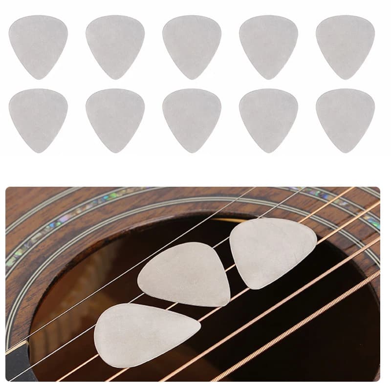 10-20PCS/Pack Stainless Steel Heart Shaped Guitar Picks Metal Plectrums for Smooth Strumming Guitar Bass Playing Accessories ZYF