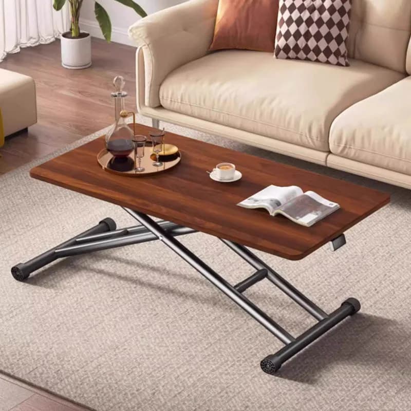 Metal Legs Retro Coffee Table Unique Trendy On Wheels Glam Coffee Table French Rectangle Table Basse Furniture Living Room