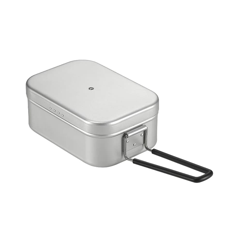 CAMPINGMOON Camping Lunch Box manico pieghevole campeggio in alluminio Bento Container campeggio Picnic pentole 650ml /1300ml Mess Tin