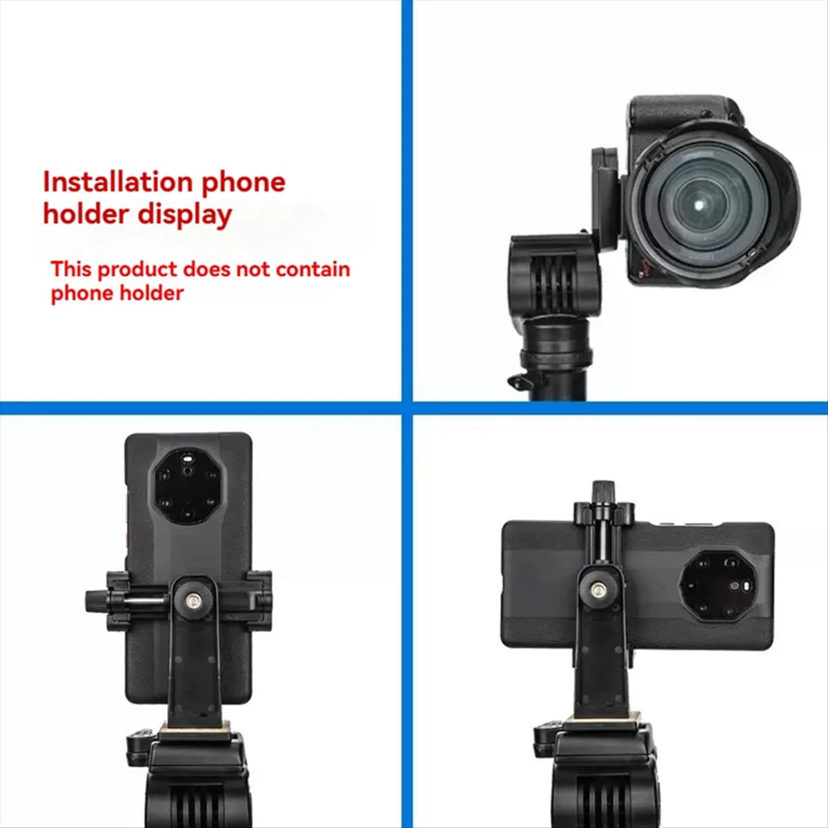 Testa per videocamera Testa per treppiede verticale orizzontale per riprese in testa