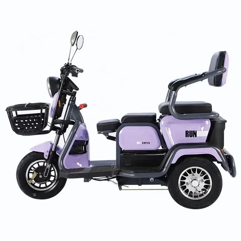Cina Nuovo modello economico economico triciclo elettrico pieghevole 600w motore 3 ruote bicicletta elettrica moto