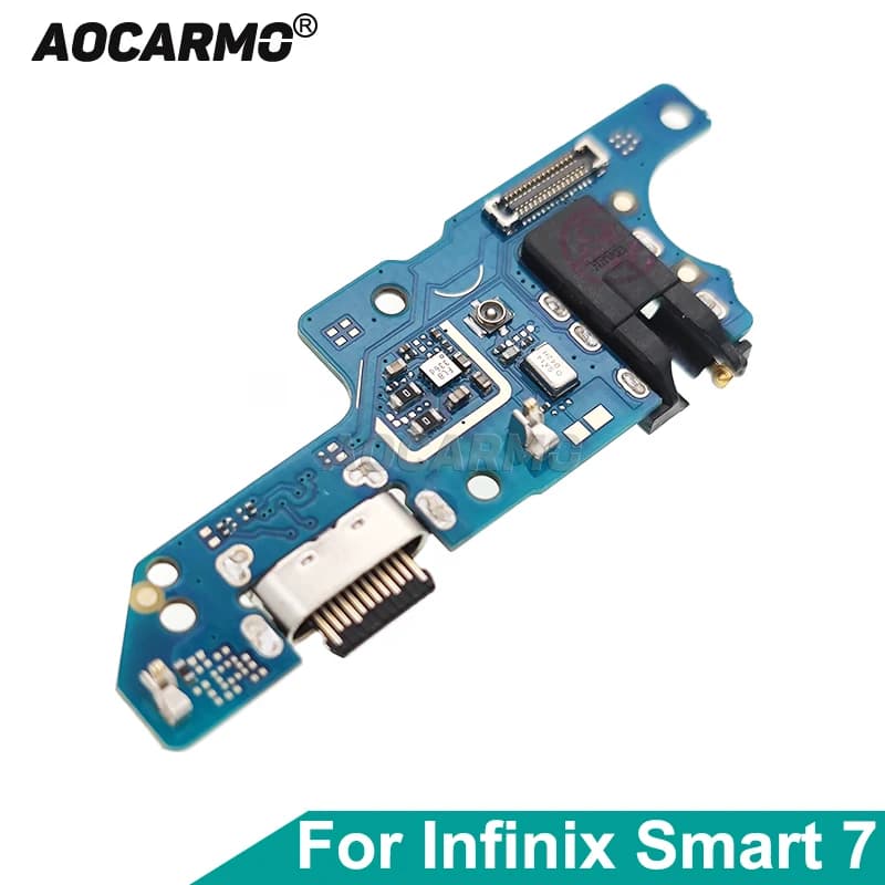 Aocarmo Per Tecno Infinix Smart 7 X6515 Porta di Ricarica Microfono Inferiore Microfono Auricolare Martinetti Circuito Parti di Riparazione