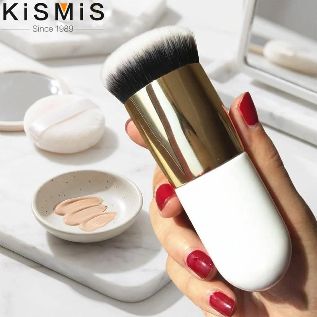 Set of Professional Brushes for Face Makeup, Brushes for Contorno, Blush and Fondotinta, Tools for an Impeccable Application