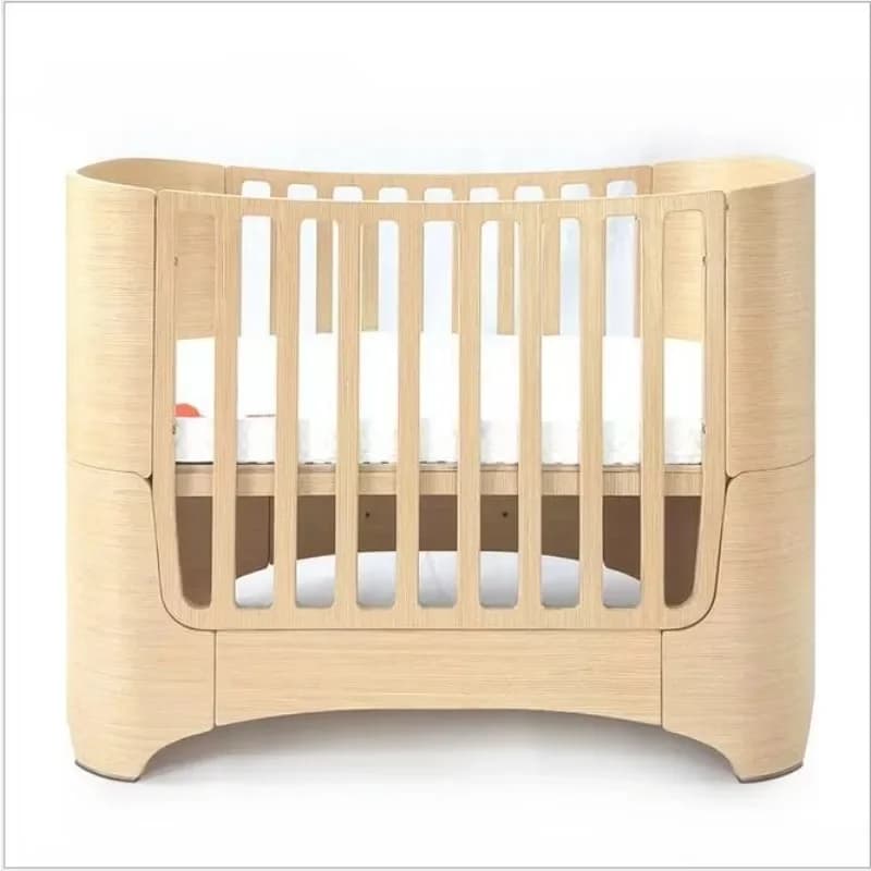 Set per culla: Culla in legno e materasso, comodo, pratico e resistente