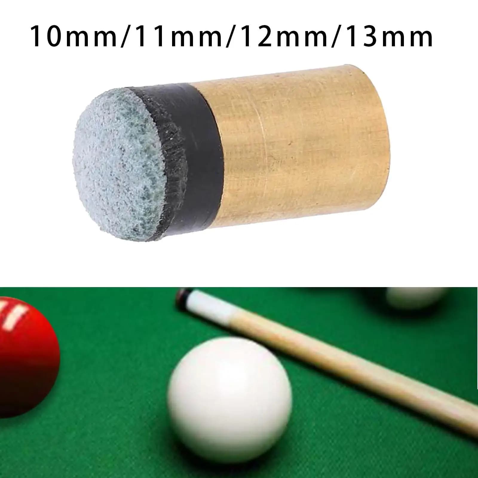 Pool Cue Tips Replacement Set Copper Leather Ferrule Head for Billiard Stick Accessories Indoor Table Game