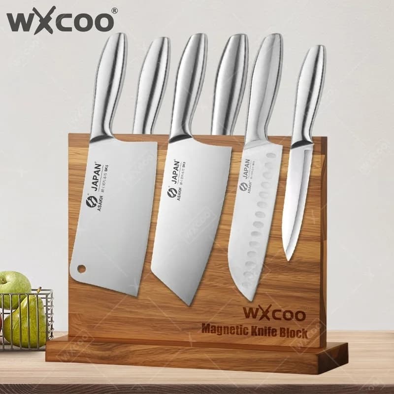 Set di Coltelli da Cucina WXCOO 1-7 Pezzi, Coltello Professionale per Affettare e Disossare, Coltello da Chef per Frutta e Carne, Acciaio Inossidabile