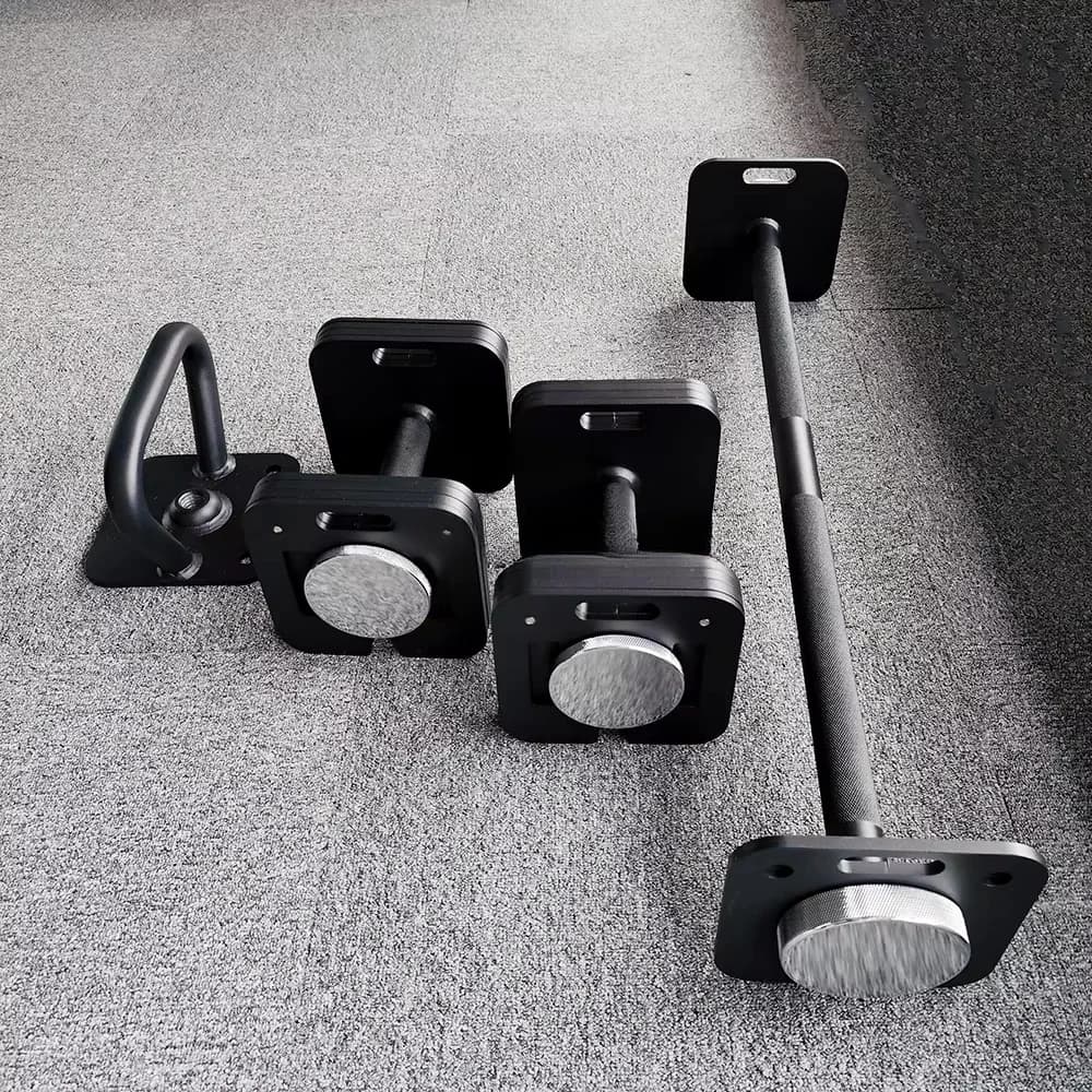 Home Gym Free Weights Customized Color 3 in 1 Unique Design Adjustable Handbooks Kettlebell Square Handlebar Set in Cast Iron