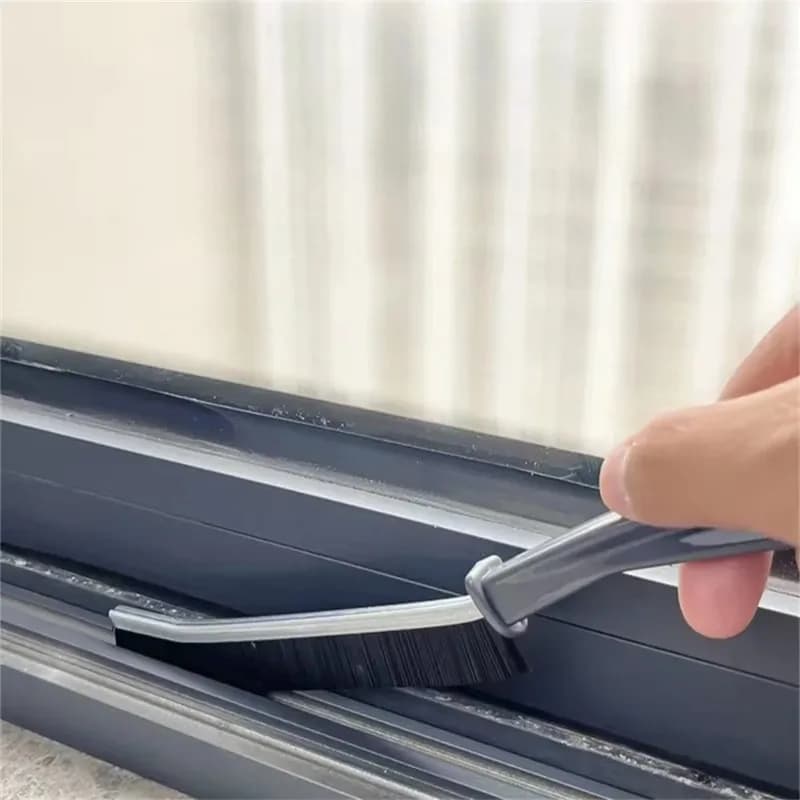 Set di 4 Spazzole per Pulizia Fughe e Piastrelle, Spazzole con Setole Dure e Teste Angolate e Strette, Kit di Strumenti per Pulizia Profonda del Bagno