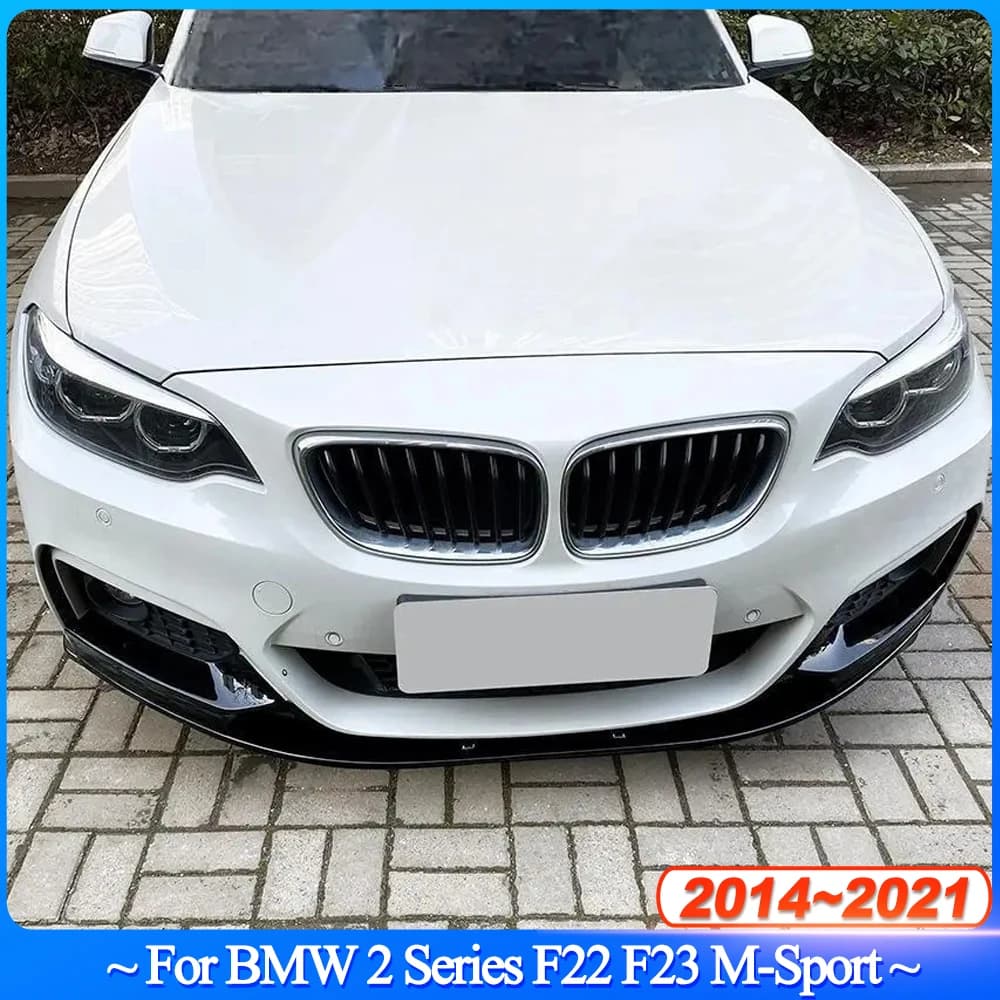 For BMW Series 2 F22 F23 M235i M240i 220i 228i 230i M-Sport 2014-2021 Auto bumper Front Lip Spoiler Splitter Diffuser ABS Tuning