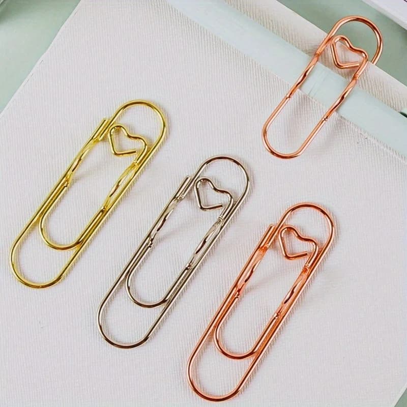 Clip per Penna in Metallo Multifunzionale Colorato, Clip per Carta con Fibbia per Penna, Accessori per Diario, Clip Fissaggio Penna, Gancio per Penna