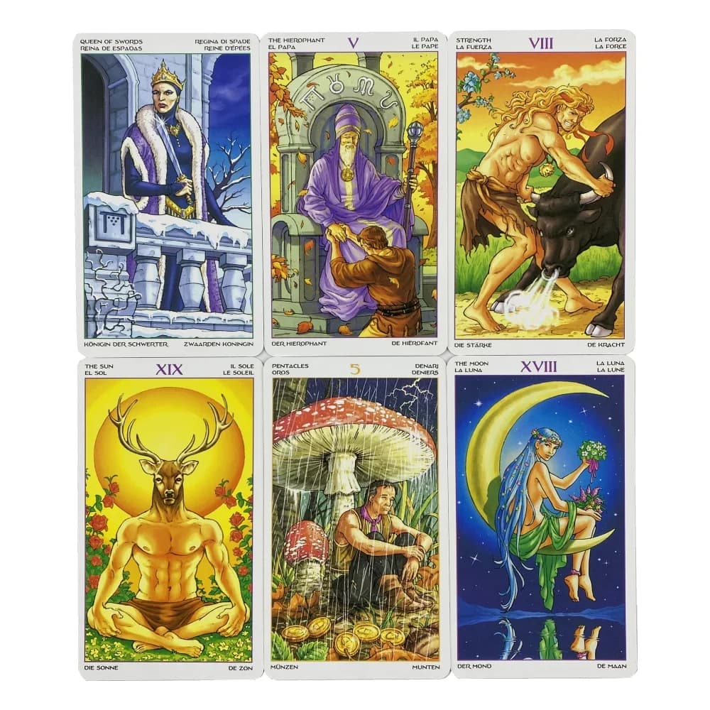 Carte dei Tarocchi Wheel Of Year, un mazzo da 78 carte, Oracle English Visions Divination Edition Borad Playing Games